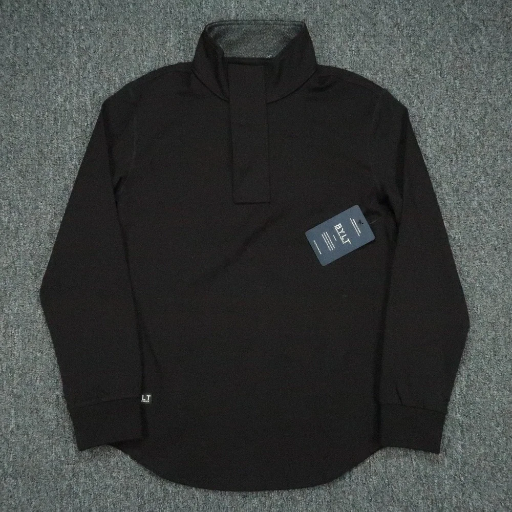 BYLT Basics Pullover Mens Small Black Elite Fairway Quarter Zip Athletic Golf